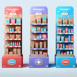 Chất lượng cao siêu thị hàng hóa sàn bánh cupcake tráng miệng túi chip Kệ Donut phim hoạt hình hiển thị đứng - Product Image 2