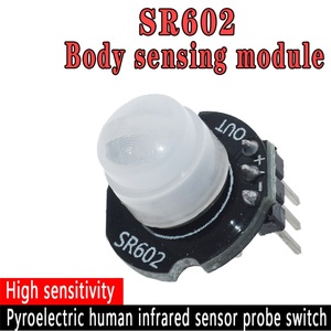 MINI <strong>Motion</strong> Sensor <strong>Detector</strong> Module SR602 Pyroelectric Infrared PIR kit sensory switch Bracket Diy With lens - Product Image 1