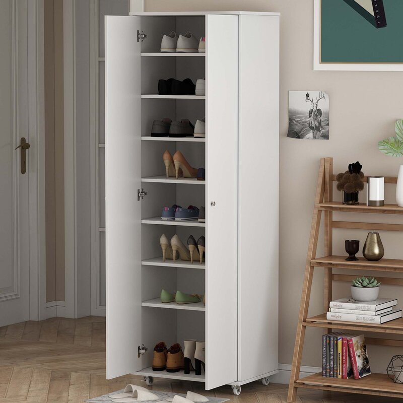 16 Pair Shoe Storage Cabinet Shoe Cabinet Shoe Rack Living Room Furniture