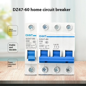 Chint Chntdz47-60 C32 1P2P3P4Pミニエアスイッチ家庭用スイッチゲートプラスチック製小型回路ブレーカLI保護付き - Product Image 2