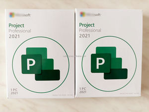 Project Professional 2021 Online Activation Key License Retail Box Office Project Pro 2021 <strong>Software</strong> for PC Key Card+Box