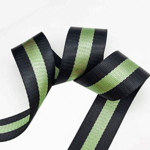 Gacent Webbing Manufacturer <strong>Custom</strong> Polyester Nylon Jacquard Flat Stripe Webbing for Garment &amp; Home Decoration - Product Image 2