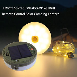 Outdoor Solar <strong>LED</strong> Lighting Strings Remote Control Atmosphere Fixtures for Camping Tent Emergency with Measure <strong>Tape</strong> - Product Image 6