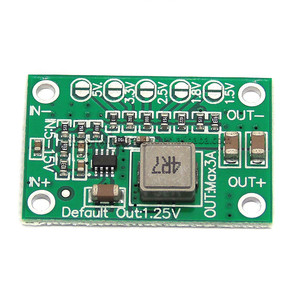 Módulo de Potencia ajustable 3A de salida 1,25 V 1,5 1,8 2,5 3,3 V 5V Entrada 5-16V módulo de potencia reductor - Product Image 5