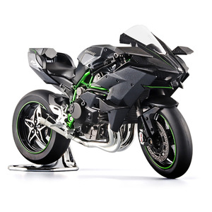 Ses ve hafif ön tekerlek direksiyon süs Metal Model motosiklet alaşım modeli ile Diecast 1:12 Ninja H2R - Product Image 2