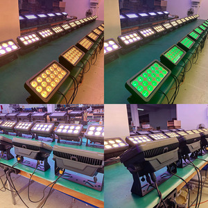 Aopu ไฟ LED RGBW สำหรับ IP65กลางแจ้ง, ไฟอะลูมิเนียมน้ำหนักเบาสำหรับงานแต่งงานบนเวที-DMX & โหมดควบคุม DMX512 - Product Image 4