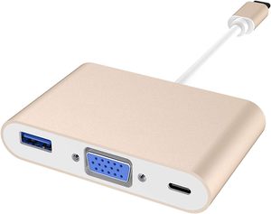 USB C至VGA适配器多端口60w快速充电usb-c集线器，带C型PD和用于视频捕获设备的USB 3.0 - Product Image 2