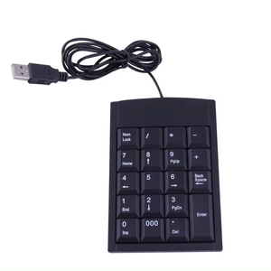 Mini teclado USB Adaptador de teclado numérico con cable USB 19 teclas para PC portátil - Product Image 1