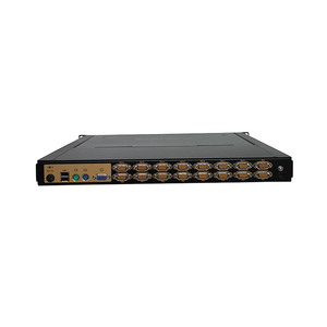 监控控制VGA KVM控制台19英寸1U机架安装LCD屏幕16端口KVM开关 - Product Image 2