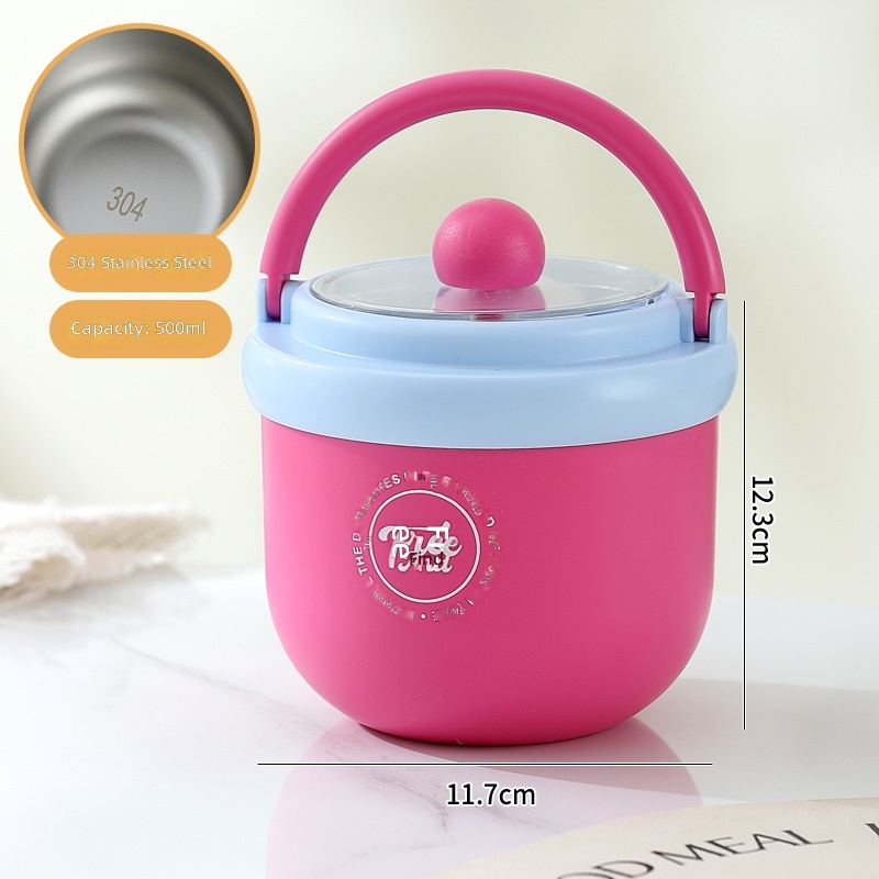 500 ml en acier inoxydable rouge