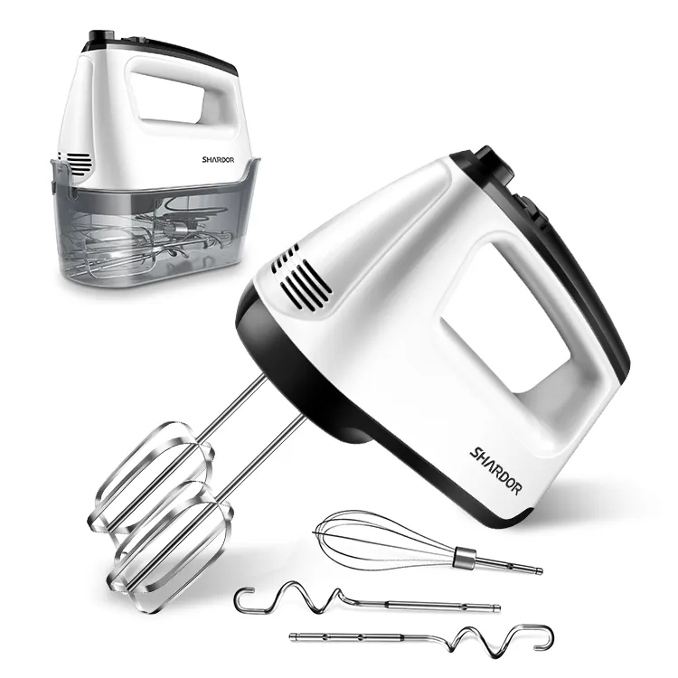 On Sale 400W 6 Speeds Dough Cake Food Egg Whisk Mixer Storage Case Eject Button Electric Hand Mixer