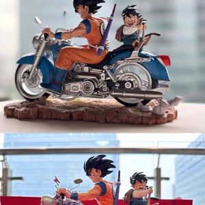 16cmアニメGKDBZ悟空悟飯父と息子のオートバイアクションフィギュアPVCモデルおもちゃギフト用