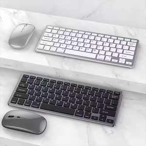 Juego de teclado y ratón inalámbricos recargables de 2,4G Teclado y ratón Bluetooth ergonómico delgado para PC Notebook