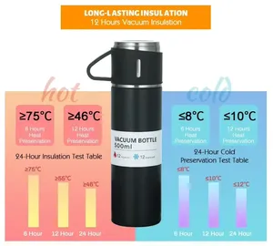 Người đàn ông chân không <span class=keywords><strong>Flask</strong></span> một cốc ba nắp Hộp Quà Tặng cup Set chân không cách nhiệt uống 304 thép không gỉ kinh doanh cầm tay chân không <span class=keywords><strong>Flask</strong></span> - Product Image 4