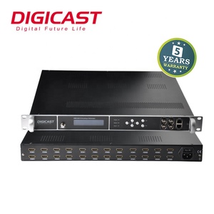 Alta calidad H264 4 8 12 16 20 24 H.264 HD codificador de vídeo modulador RF DVBT DVBC ISDBT digital RF codificador - Product Image 2
