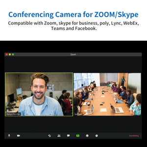 Fmk102u ODM OEM fomako USB PTZ phát sóng máy ảnh tương thích VMIX OBS 10x Zoom quang học 1080P lớn phòng hội nghị PTZ máy ảnh - Product Image 3