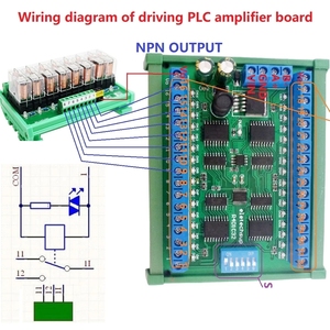 DC 12V 24V 32-canali DIN35 C45 Rail Box RS485 Modbus RTU ULN2803A Darlington Transistor Controller PLC IO scheda di espansione - Product Image 6
