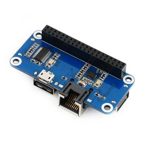 RPI Raspberry Pi Zero 2 W WH 2 W 3B Plus4モデルB4B用5VRJ45イーサネットUSBHUBモジュールHAT拡張ボードシールドスターターキット - Product Image 3