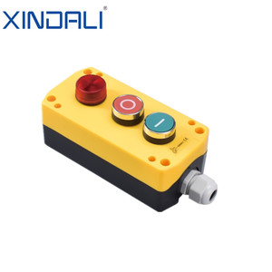 XDL721-JB363P 3 pulsante stazione di controllo pvc scatola pulsante con interruttore luci - Product Image 4