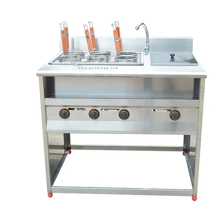 Commercial Kitchen Equipment 6 Grids Countertop Standing Gas Pasta Boiler For Sale