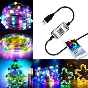 Weihnachten LED Lichterkette, App Smart Fernbedienung Outdoor RGB Wasserdichte Weihnachts beleuchtung/ - Product Image 3