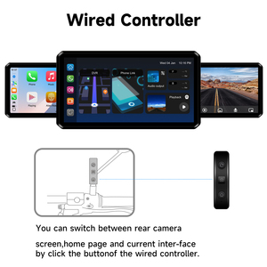 AlienRider M2 Pro Motorcycle CarPlay Android Auto Navigation Dual Recording Dash Cam <strong>With</strong> 6 Inch Touch Screen 77GHz Radar LCA