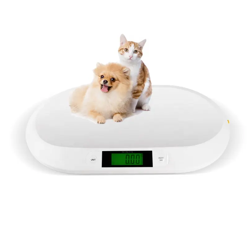 Báscula de pesaje electrónica para gatos y perros, dispositivo Digital de 20KG para animales vivos