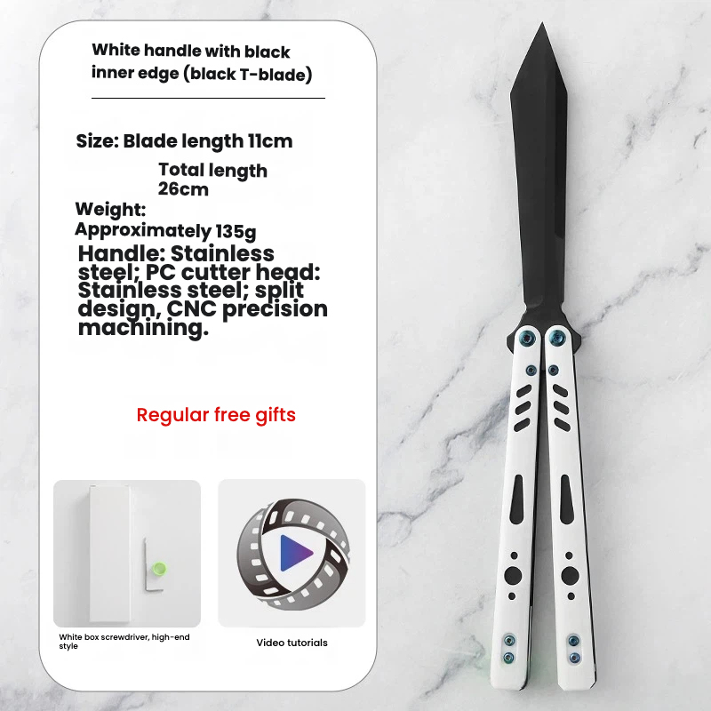 REP Black and White Handle Black T Blade