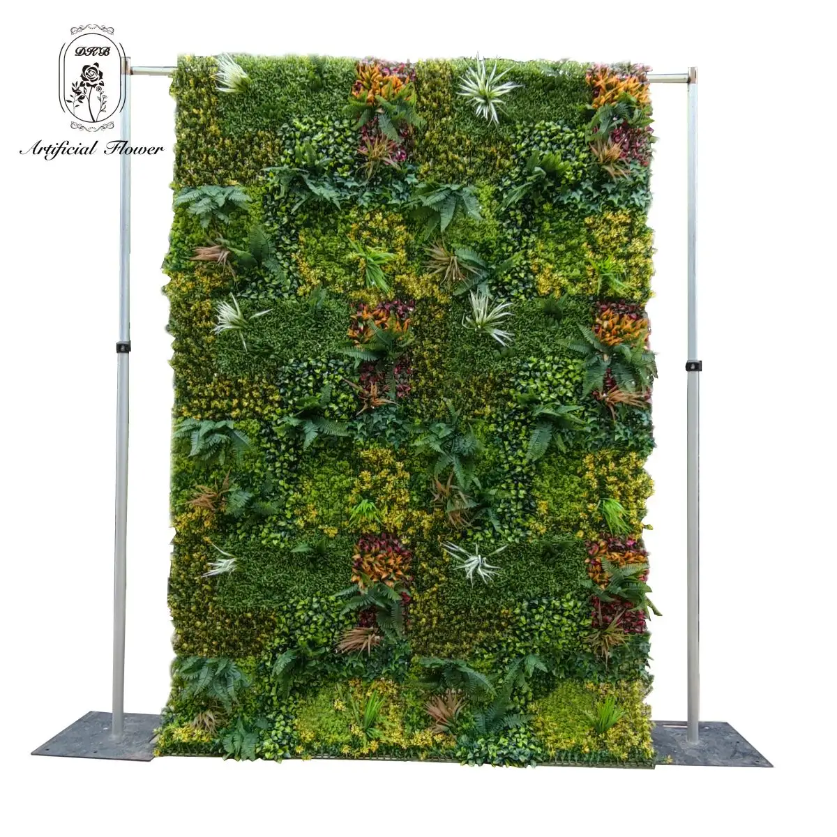 Actory-pared de fondo verde para exteriores, Planta artificial de larga duración que no se decolora, PR ambiental