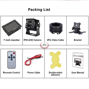 Tractor Lorry IR Rear View Reversing Camera and 7&quot; LCD Backup <strong>Monitor</strong> Kit 1080P 8 LED Night Vision HD Auto Parking <strong>Monitor</strong> - Product Image 6