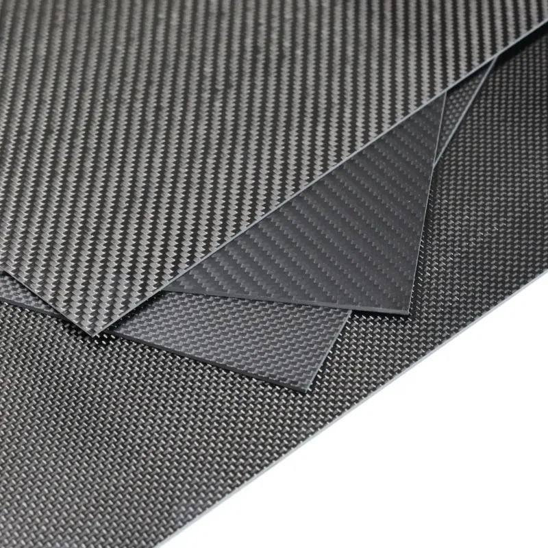 Venda quente de chapa laminada de fibra de carbono 3K para OEM personalizada, bloco de carbono em formas personalizadas, placa de carbono
