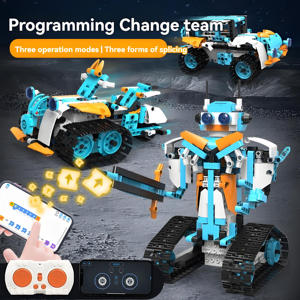 3-in-1 Unisex STEM DIY Baustein Set Elektrische Bildungs programmierung Roboter Kit Kunststoff Wissenschaft liche Bildung für Kinder Erwachsene - Product Image 5