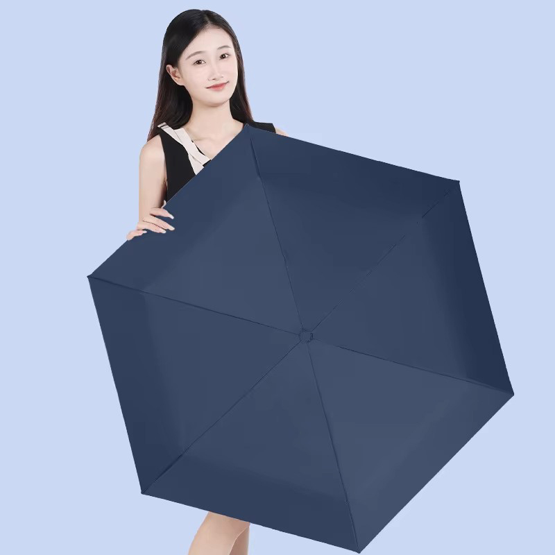 parapluie ultra-léger-poignée noire-bleu marine