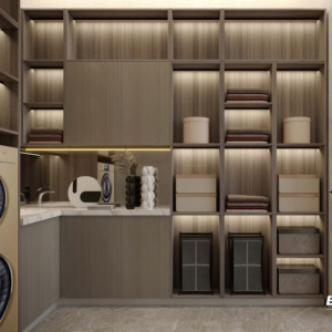 Boloni nhà 2025 phổ biến nhất phòng tắm Vanity đơn vị đồ nội thất thiết kế ban đầu không thấm nước tủ phòng tắm với lưu trữ - Product Image 1