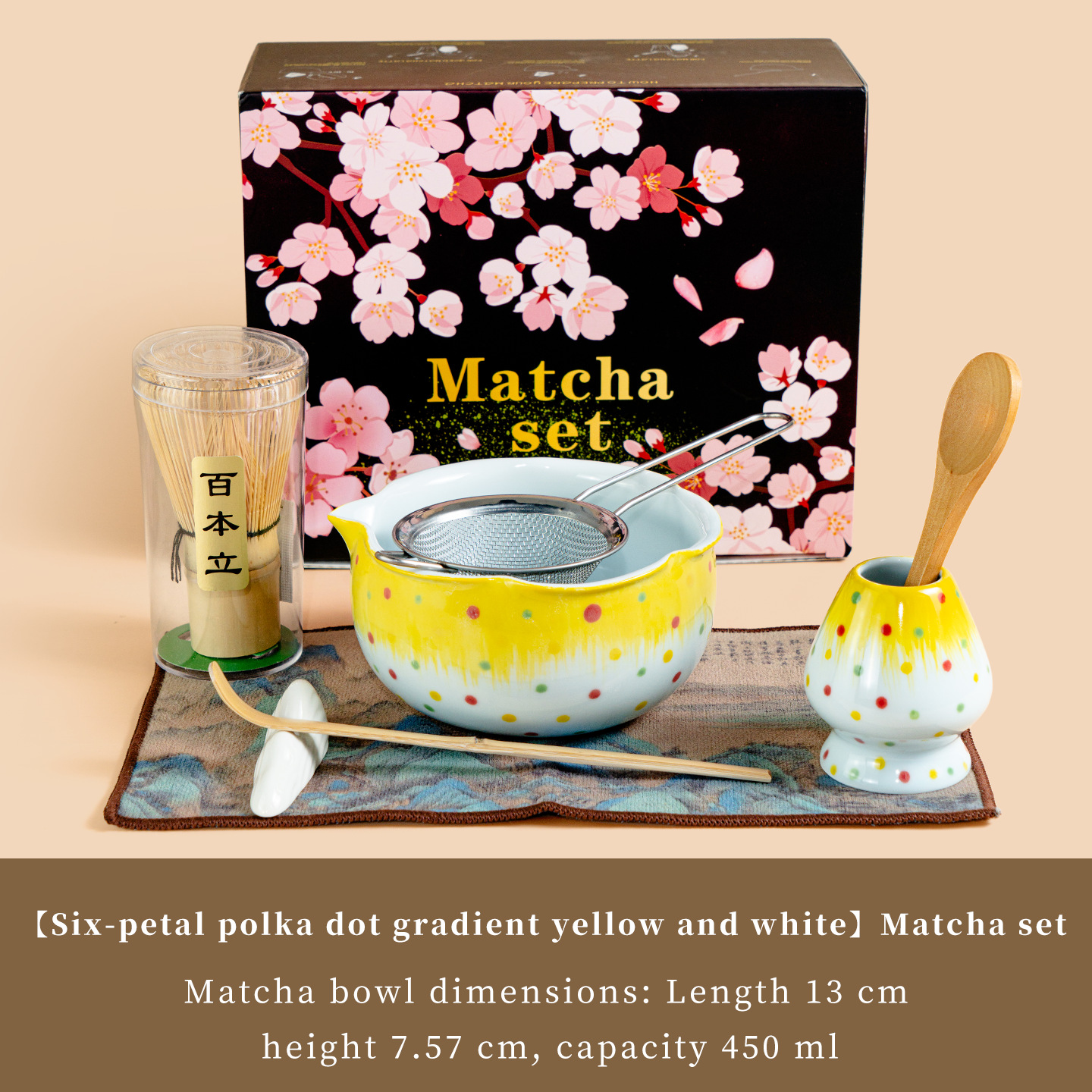 Amarillo degradado - Set Matcha