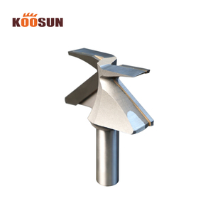KOOSUN PCD ark bükme ahşap pano yerleştirme freze kesicisi R18 R24 R30 ağaç İşleme entegre arc-şekillendirme kesici profil Bit - Product Image 1