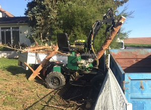 RUIHAO 4 Wheels Mini Small Digger Excavator with Log Grapple for Farm Garden <strong>Machinery</strong> - Product Image 5