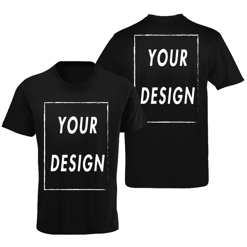 T-shirt personnalisé T-shirt personnalisé 3D toutes les couvertures professionnel votre propre Logo texte Photo mâle personnalisé T-shirt cadeau Premium