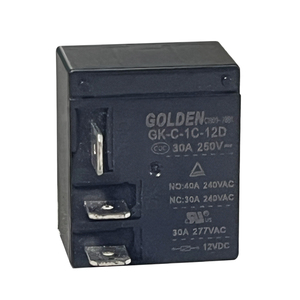 รีเลย์สีทอง GK-C-1C-12D 40A 30A PCB พร้อมรูปแบบ SPNO ปลั๊ก12VDC สไตล์ DC และ AC - Product Image 1