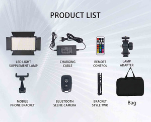 U600 dim LED RGB halka ışık Metal stüdyo aydınlatma için Video fotoğraf canlı akışı ve makyaj için TikTok & telefon kullanımı - Product Image 4