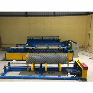 Venta caliente Máquina de fabricación de malla de diamante completamente automática Mejor precio Red de valla de enlace de cadena de fábrica para valla de malla de alambre Estado usado - Product Image 6