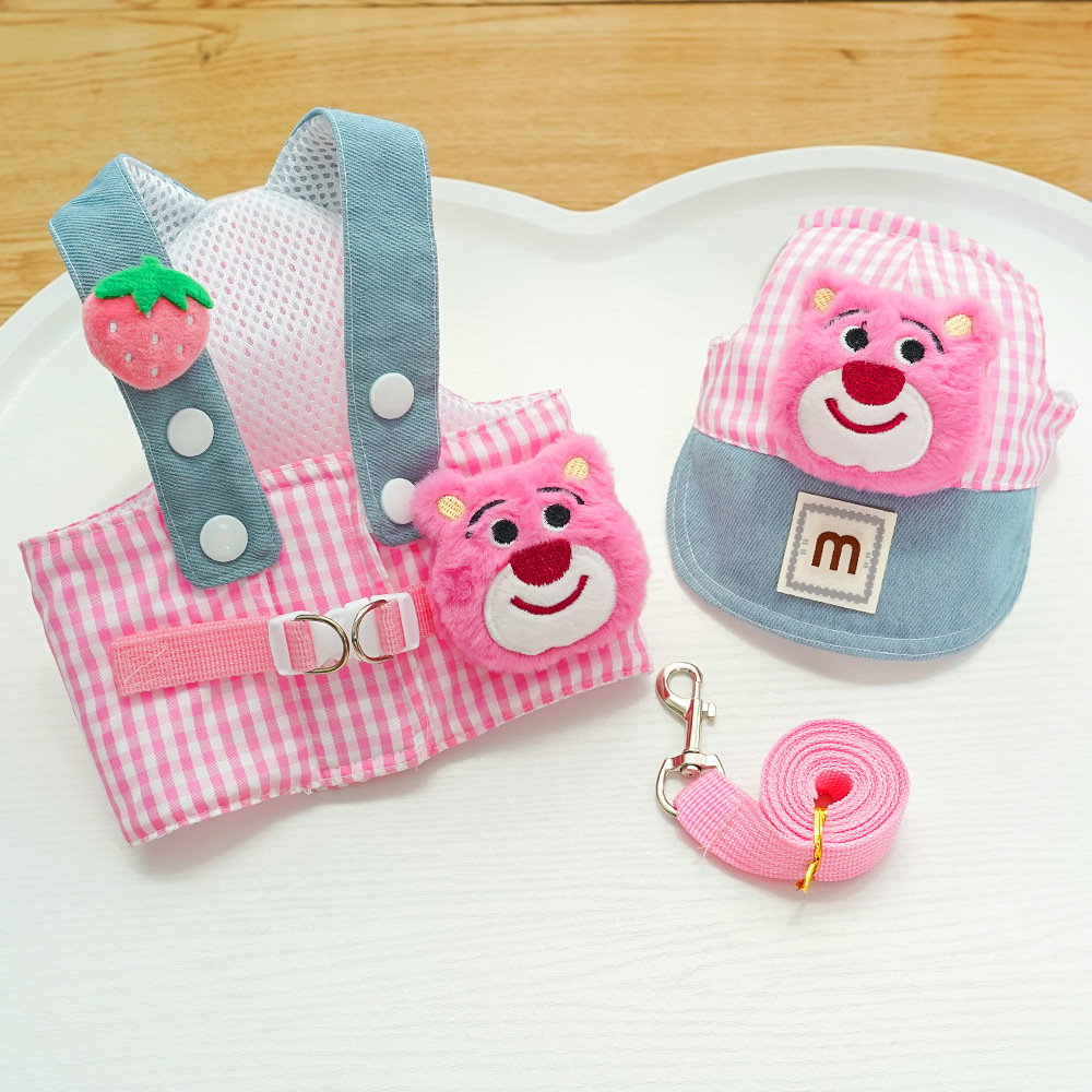 Three piece pink bear set