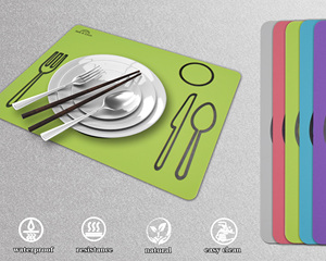 家庭和餐厅装饰防水防滑可重复使用的可洗硅胶桌垫 - Product Image 6