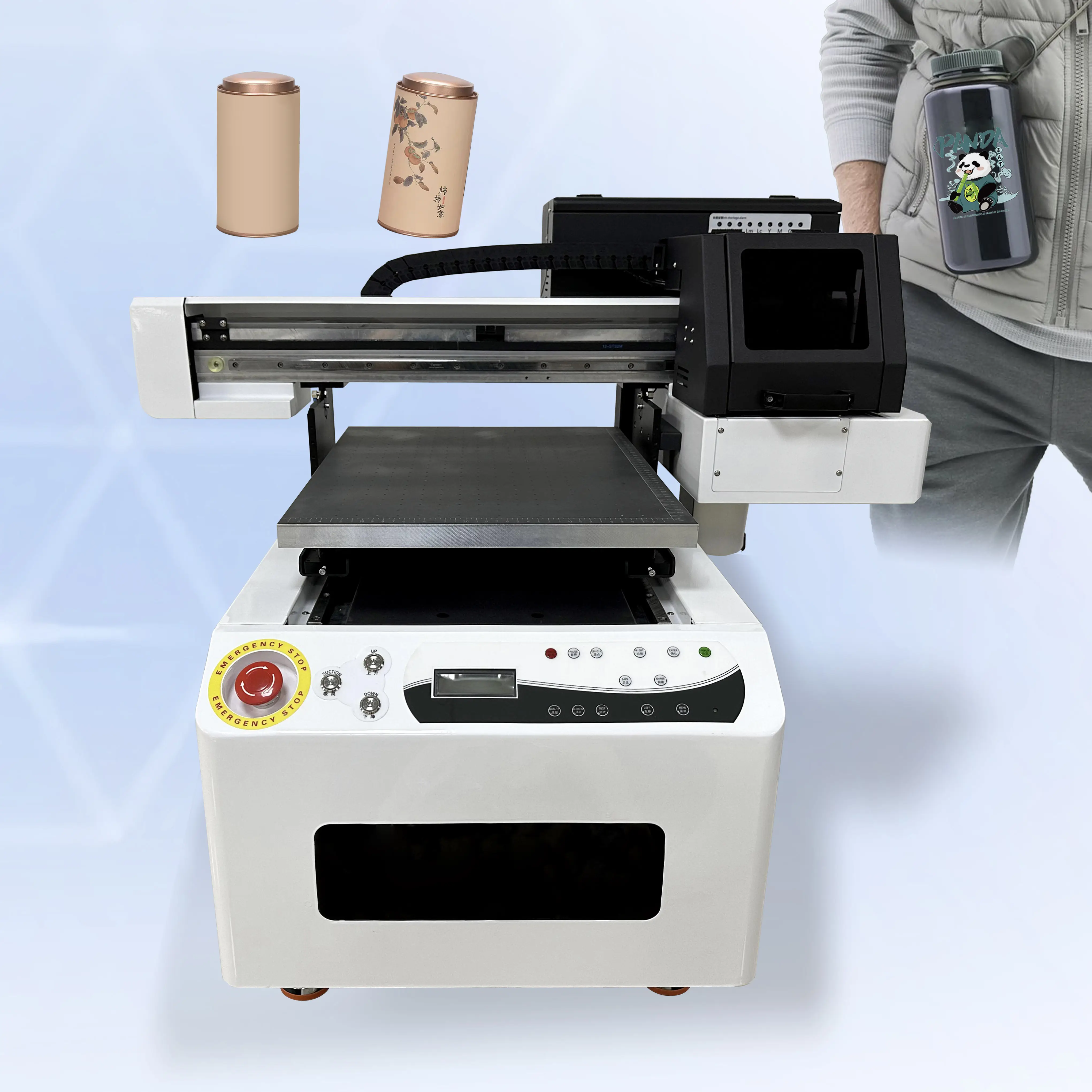 Độ phân giải cao nhà máy trực tiếp bán 4050 UV phẳng máy in Máy in Máy in máy cho doanh nghiệp nhỏ