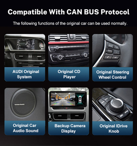 12.3 'Carplay lettore multimediale Android con funzione DSP connessione scheda SD per Audi A4L 2009-2016 di navigazione Radio GPS automatica - Product Image 3