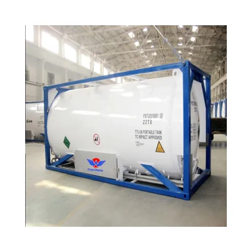 Customized Liquid Oxygen Nitrogen Argon CO2 Storage Cryogenic ISO Tank Transportable