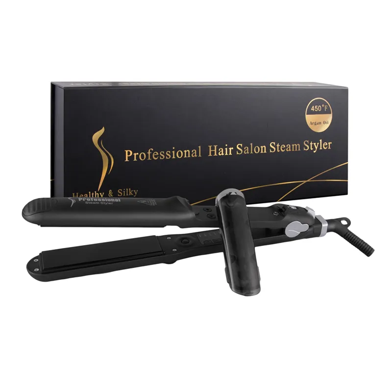 Steam pod Steam Haar glätter Profession eller Salon Hair Beauty Tools Keramik beschichtung Haar Glätte isen