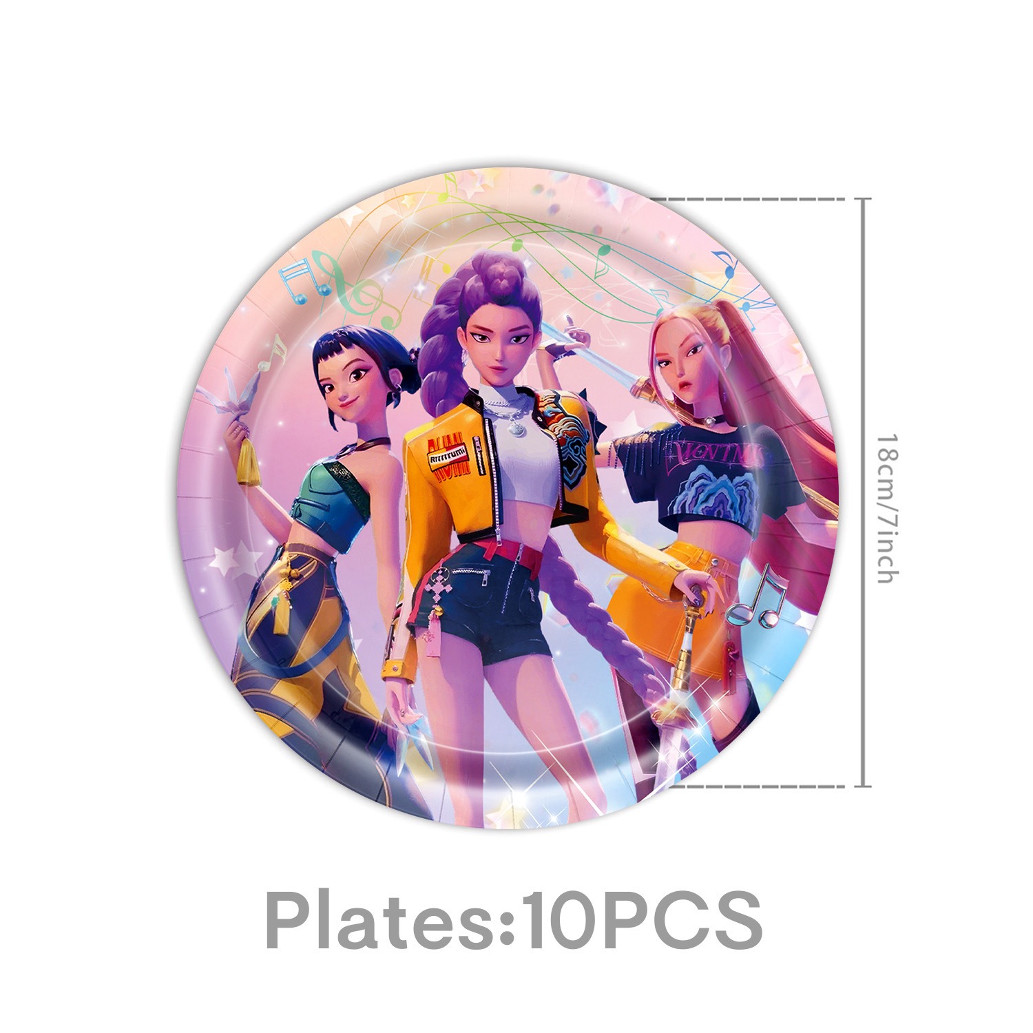 10pcs 7inch plate