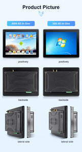 21.5 pollici Ip65 vince/Android/Linux Touchscreen tutto In uno Fanless incorporato pannello frontale Pc Ip66 impermeabile Computer industriale