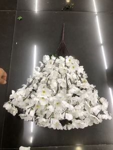J-12253 <strong>Good</strong> Quality Artificial Flowers Artificial Cherry <strong>Blossom</strong> 7 Branches Wedding Entrance Decoration